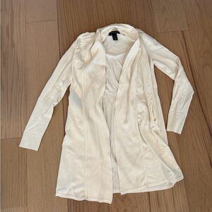 White House Black Market Ivory Cardigan
